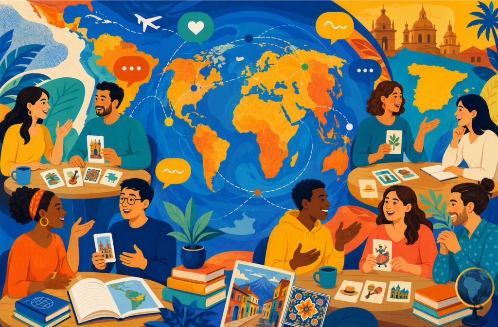 illustration people talking